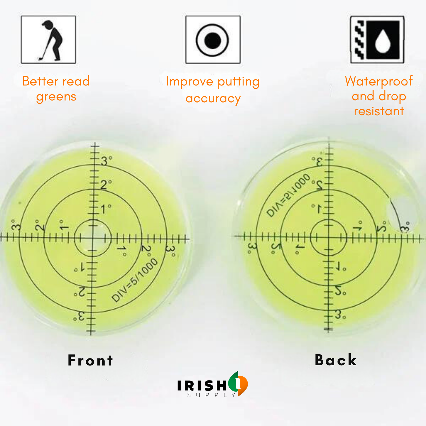 BUBBLEFIX Golf Putting Training Aid