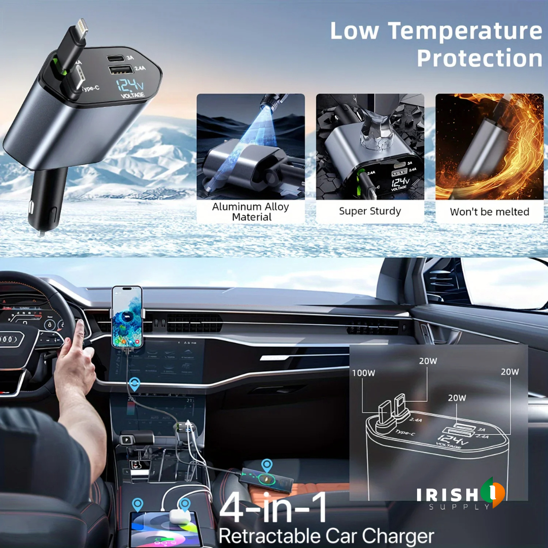 POWERFLEX Premium Retractable Car Charger