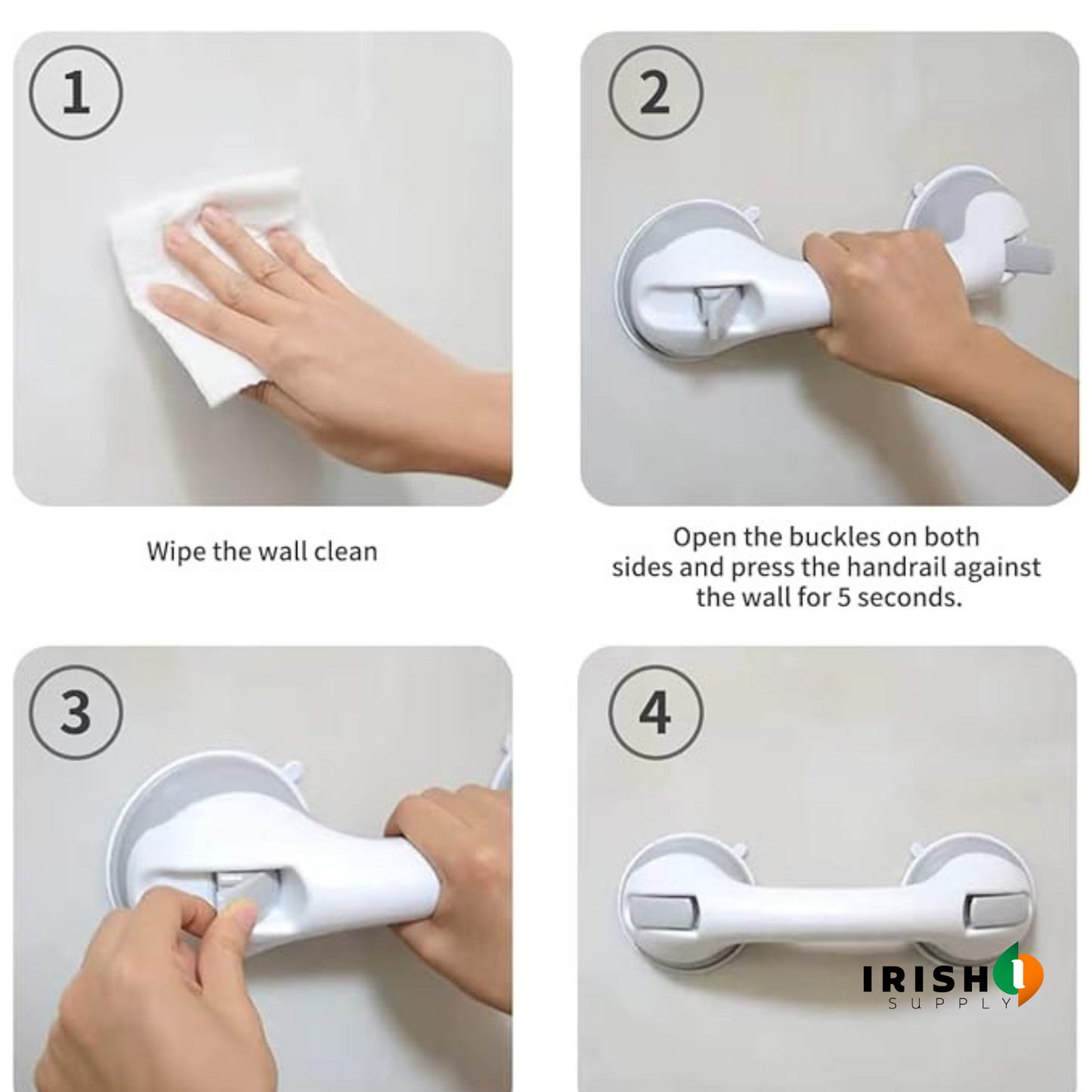 HOLDSTRONG Anti-Slip Safety Helping Handle for Toilet & Bathroom Support