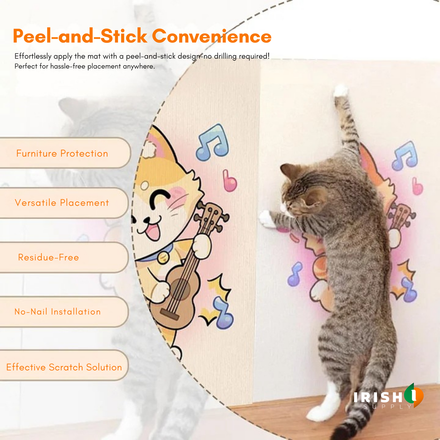 CLAWMAT Multifunctional Cat Scratching Mat (80cm x 50cm)