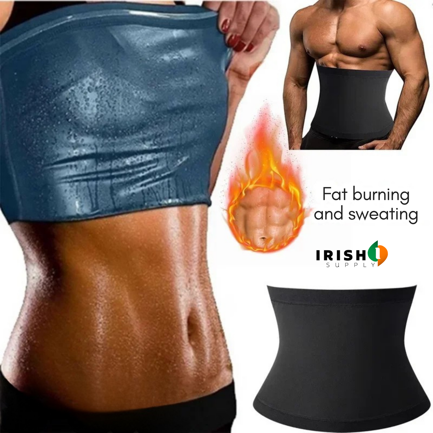 COREFLEX Sweat Trimmer Belt Waist Trainer