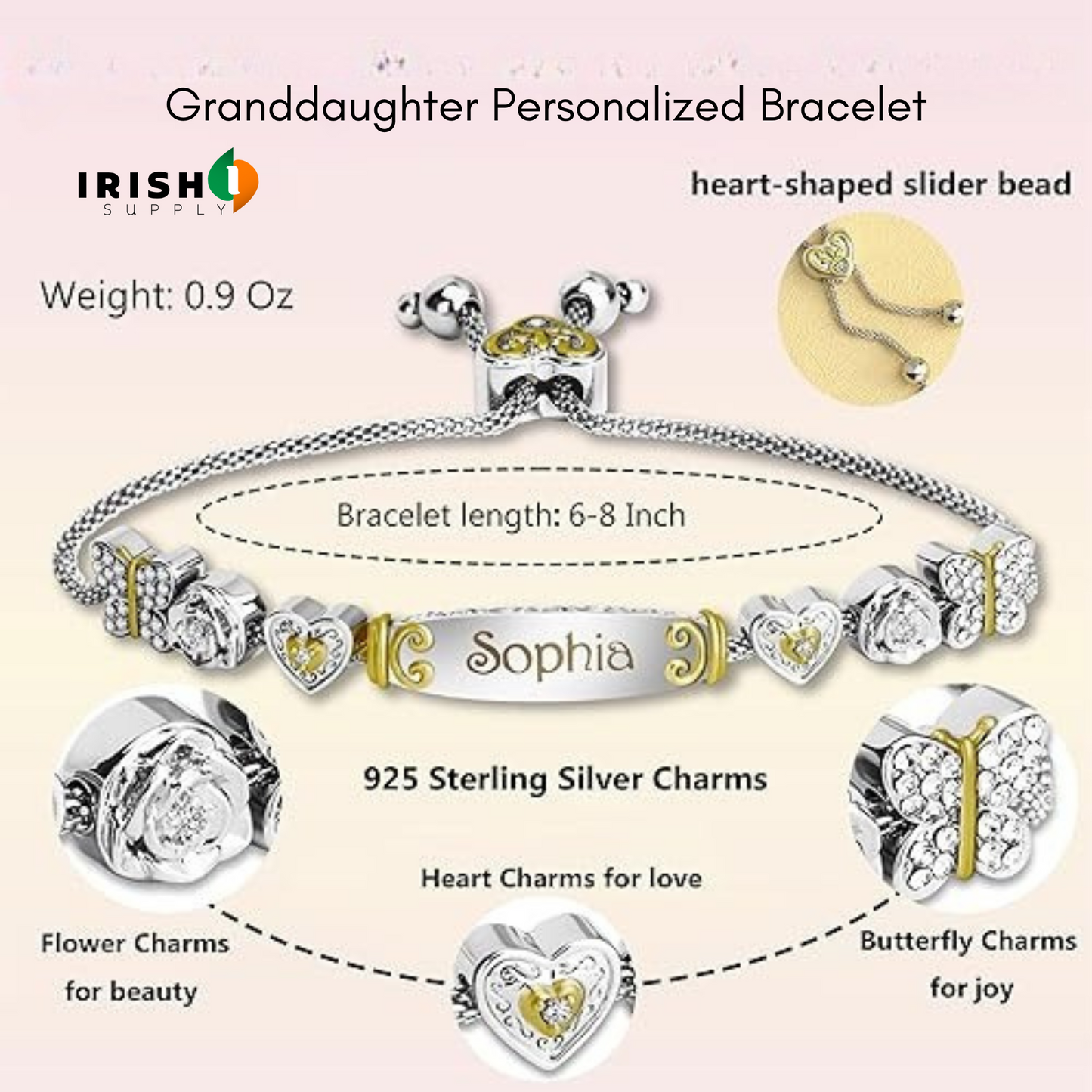 ENGRAVIA Personalized Engraved Bar Bracelet
