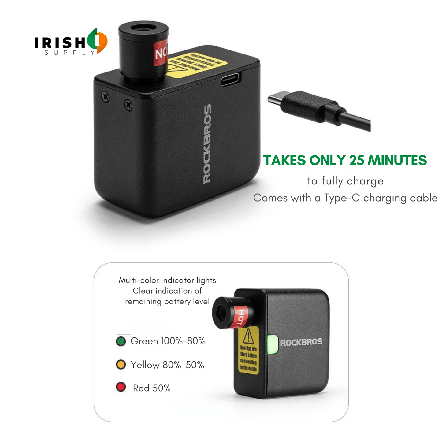 POWERAIR Electric Portable Tire Pump