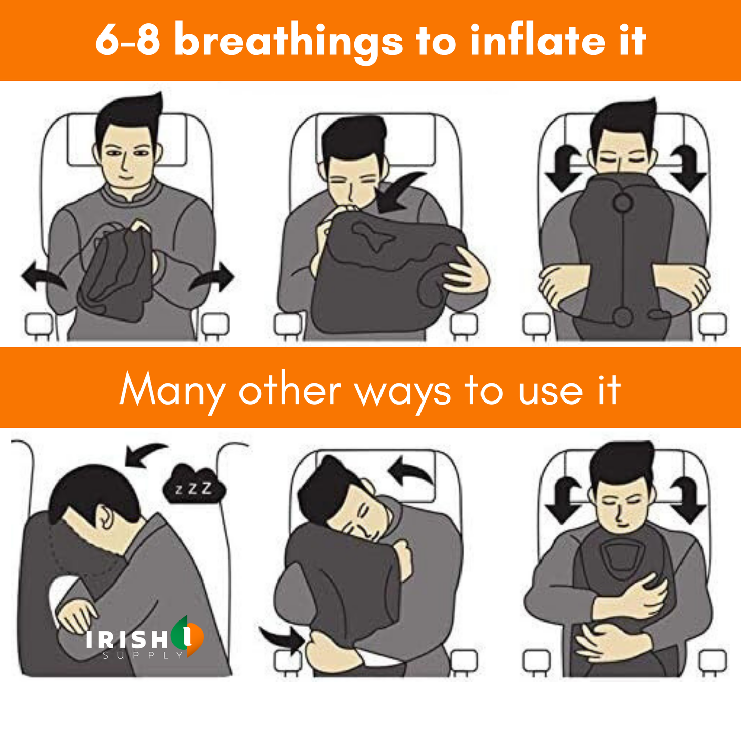 NECKREST Inflatable Travel Air Pillow
