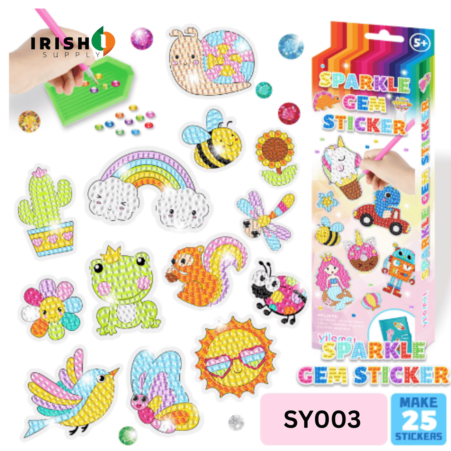 GEMCRAFT™ Sparkling DIY Gem Sticker Set