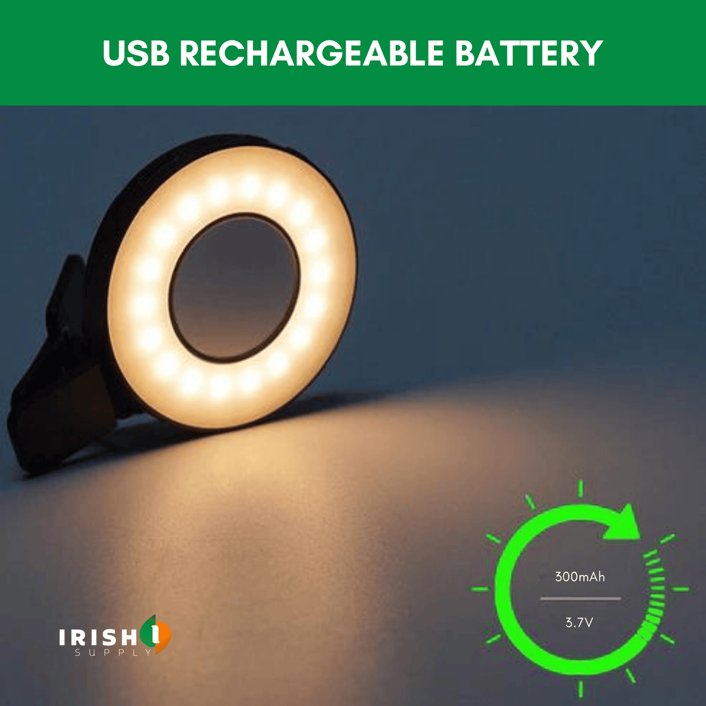 GLOWRING Magnetic Phone Light with Clip