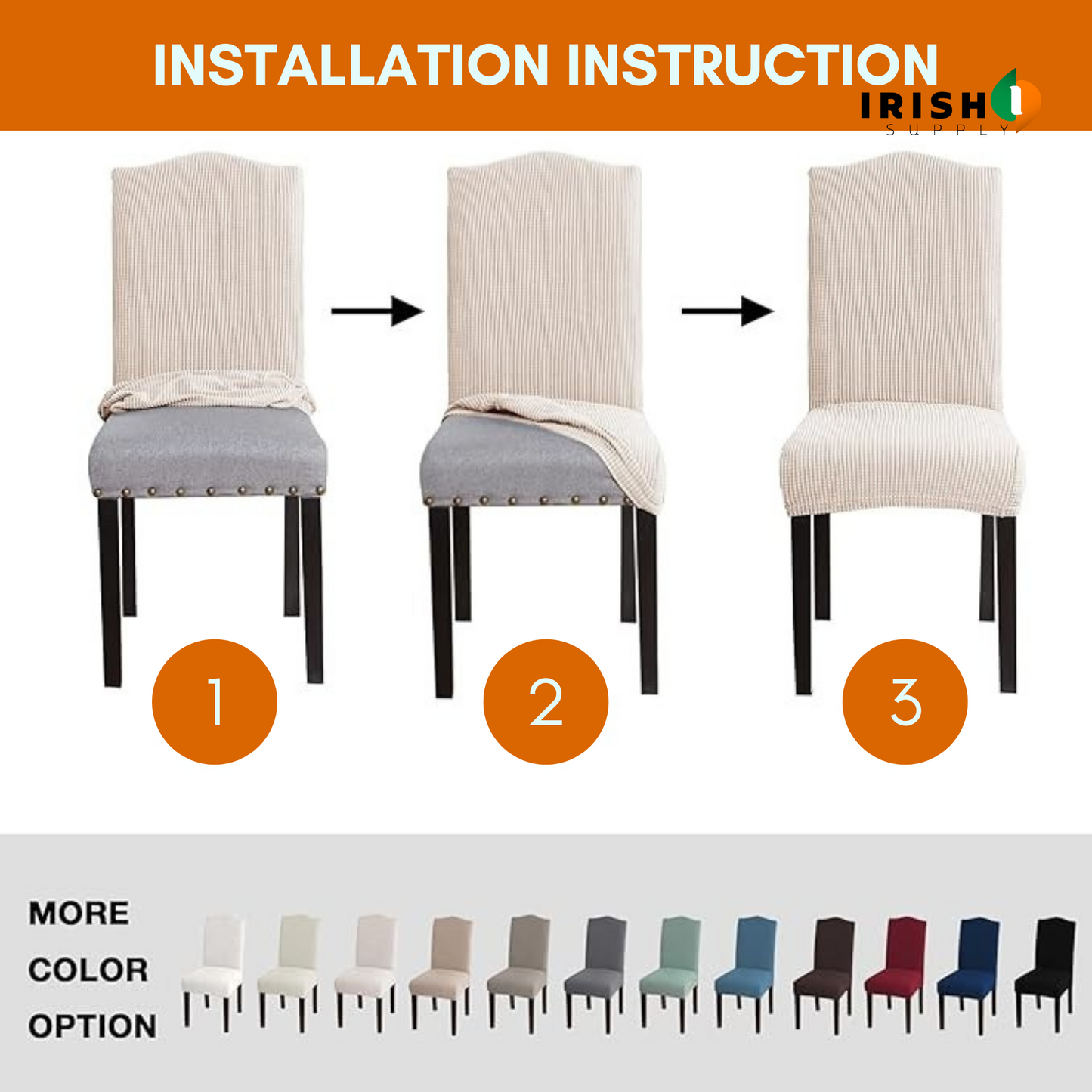 EVERFIT Soft Removable Chair Covers