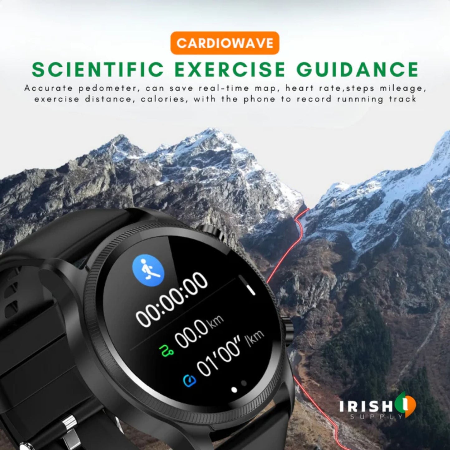 CARDIOWAVE Smartwatch Cardiac Wellness Tracker