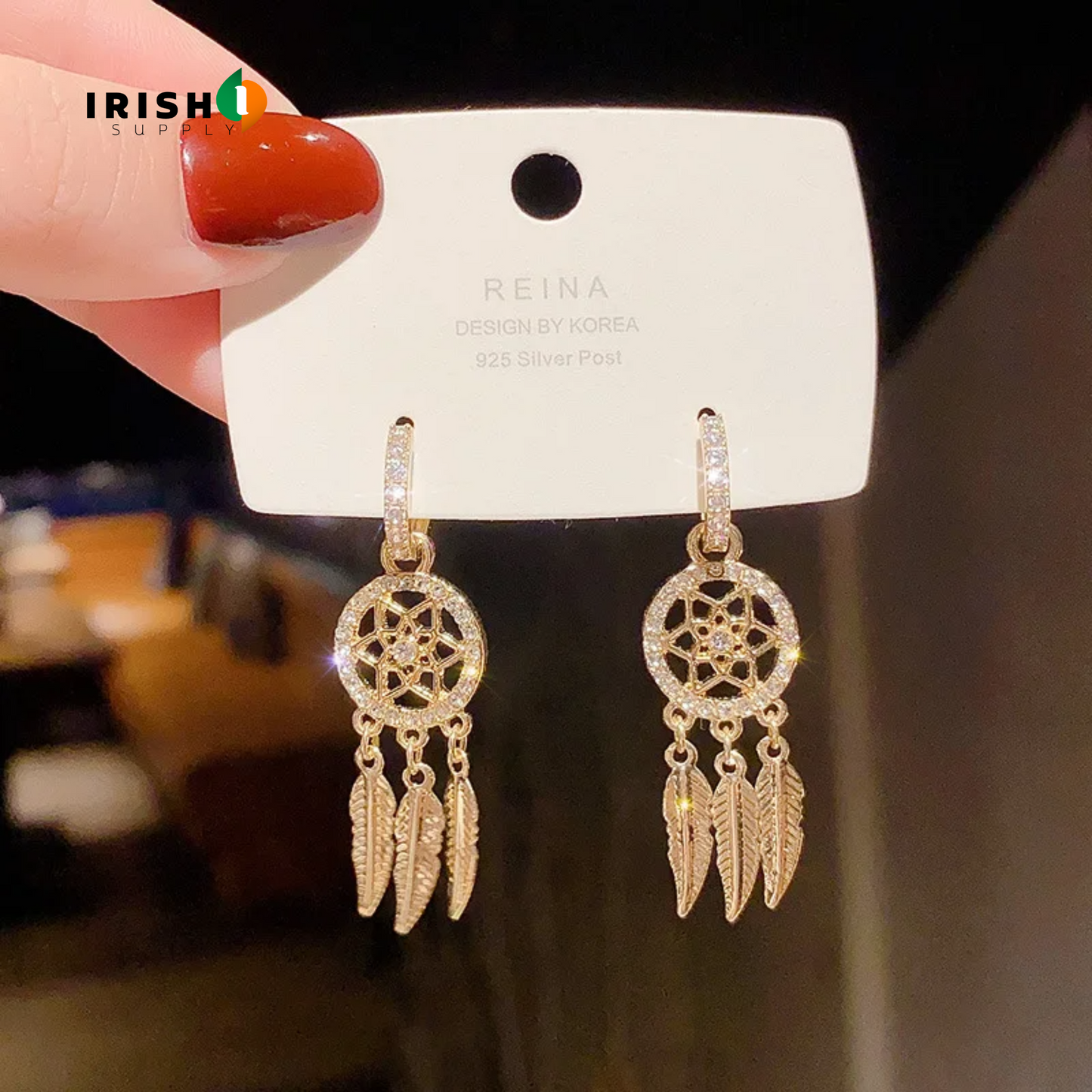 LUNARA Exquisite Dream Catcher Dangle Earrings