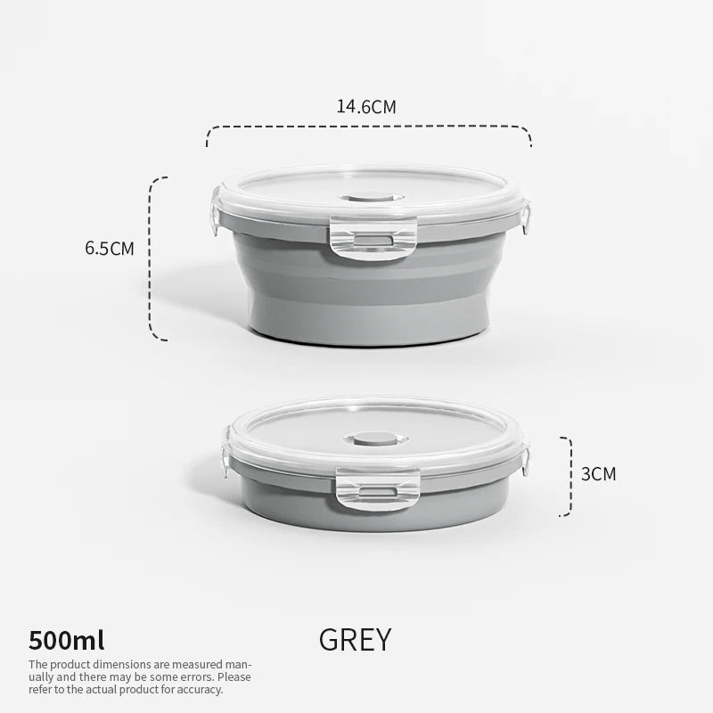 PACKEASE Collapsible Silicone Food Containers