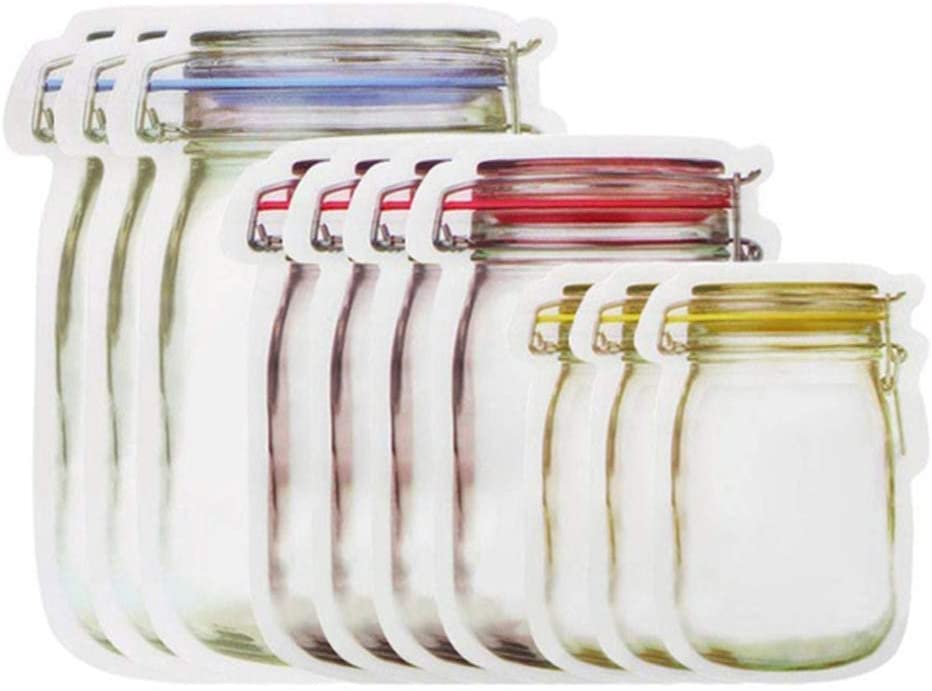 Irish Supply, Mason Jar Shape Storage Bags