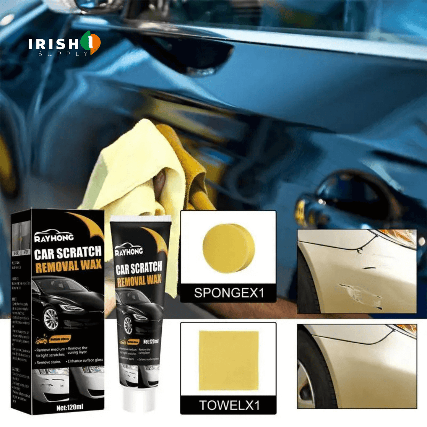 Car Scratch Remover Wax/Paste - IrishSupply