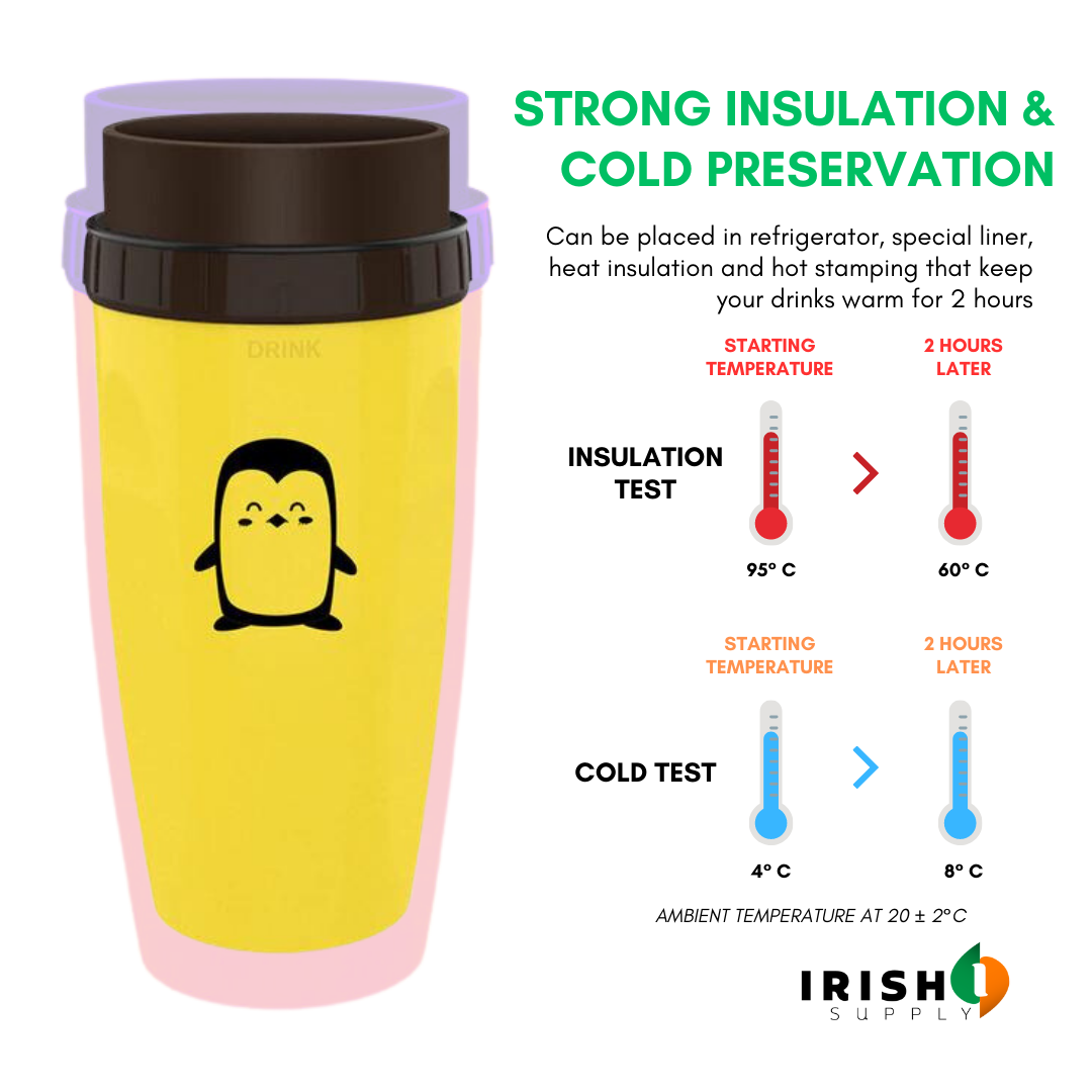 Irish Supply, TWISTGO Portable Double Insulation Travel Twist Cup