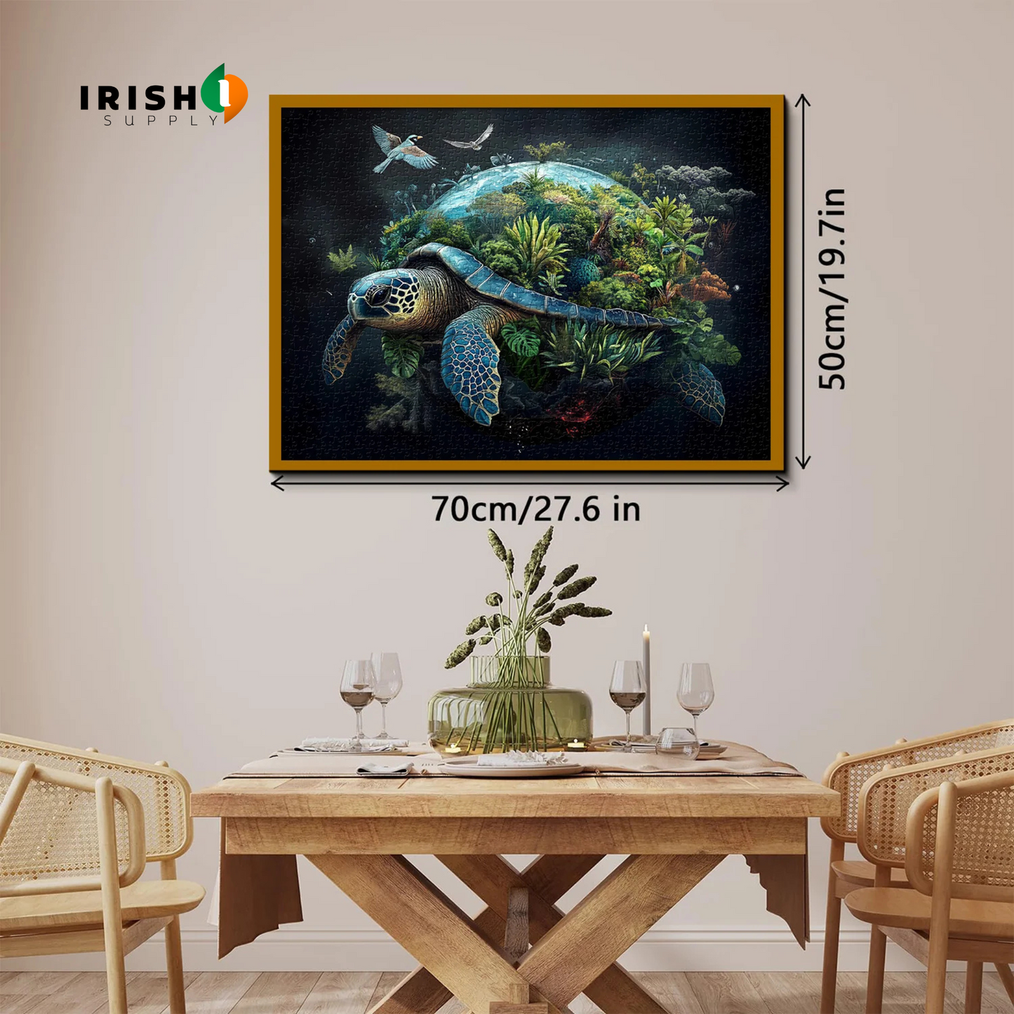 TERRATURTLE 1000 Pieces Earth Turtle Jigsaw Puzzle (50cm x 70cm)