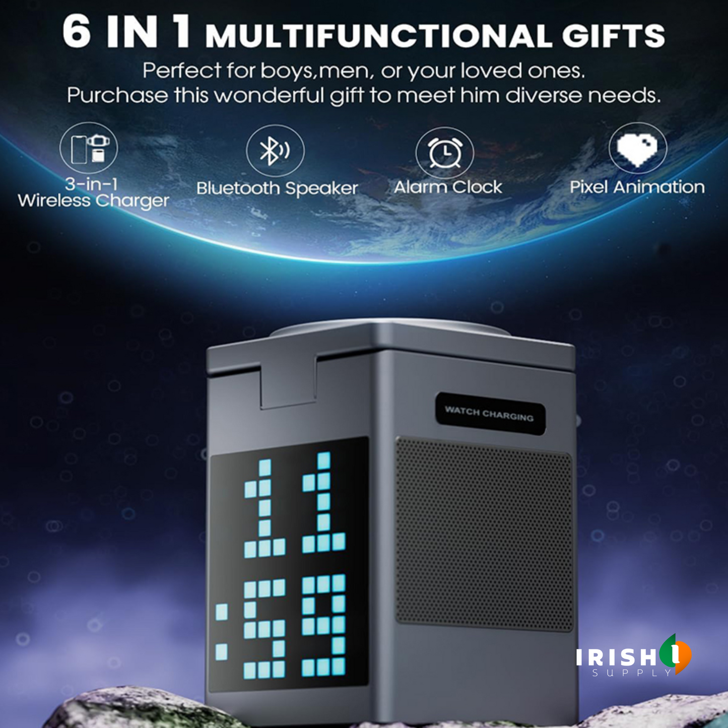 POWERDOCK 3-in-1 Bluetooth Speaker & Charging Station