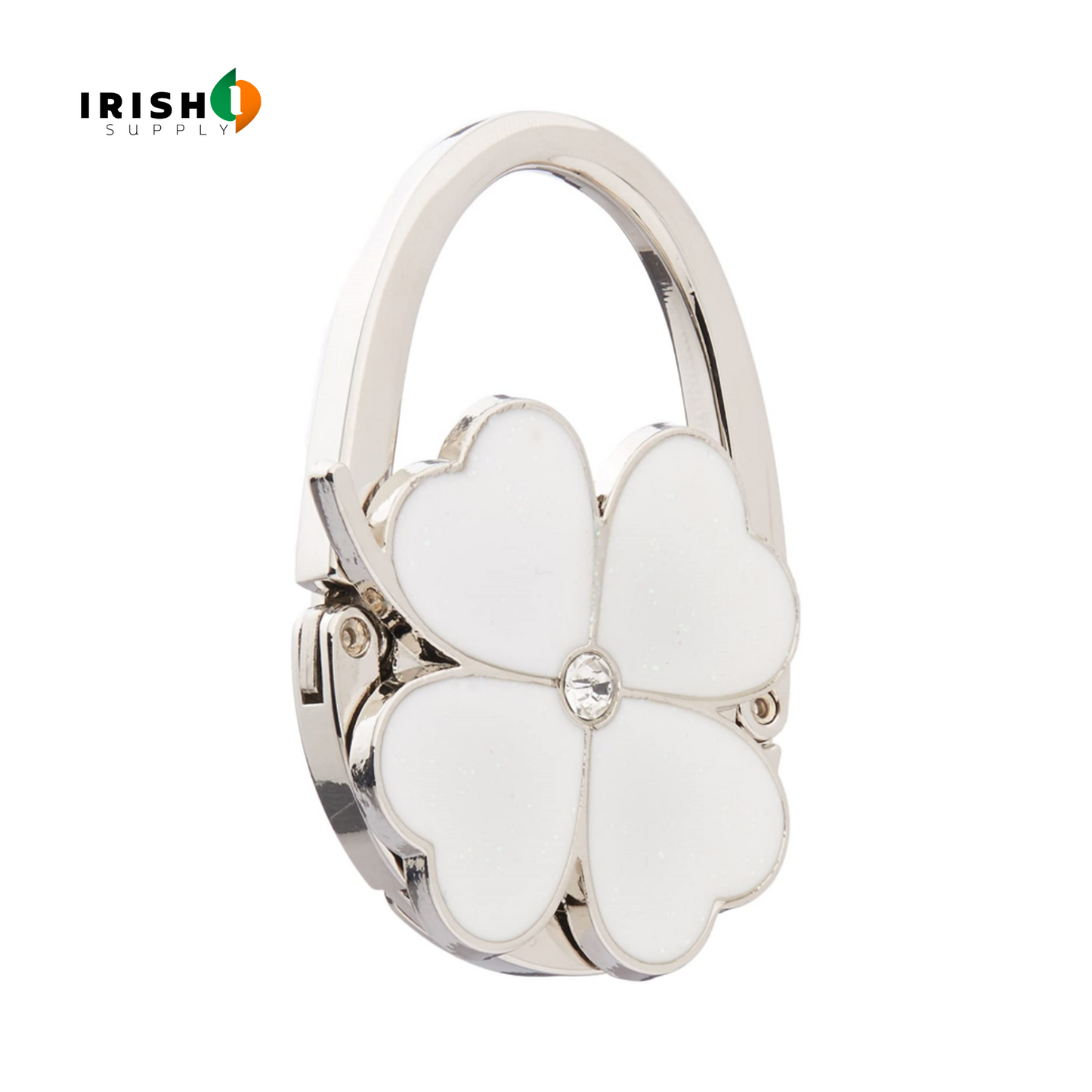 CLOVERHOOK Clover Design Foldable Handbag Hanger Folding Purse Table Hook Holder