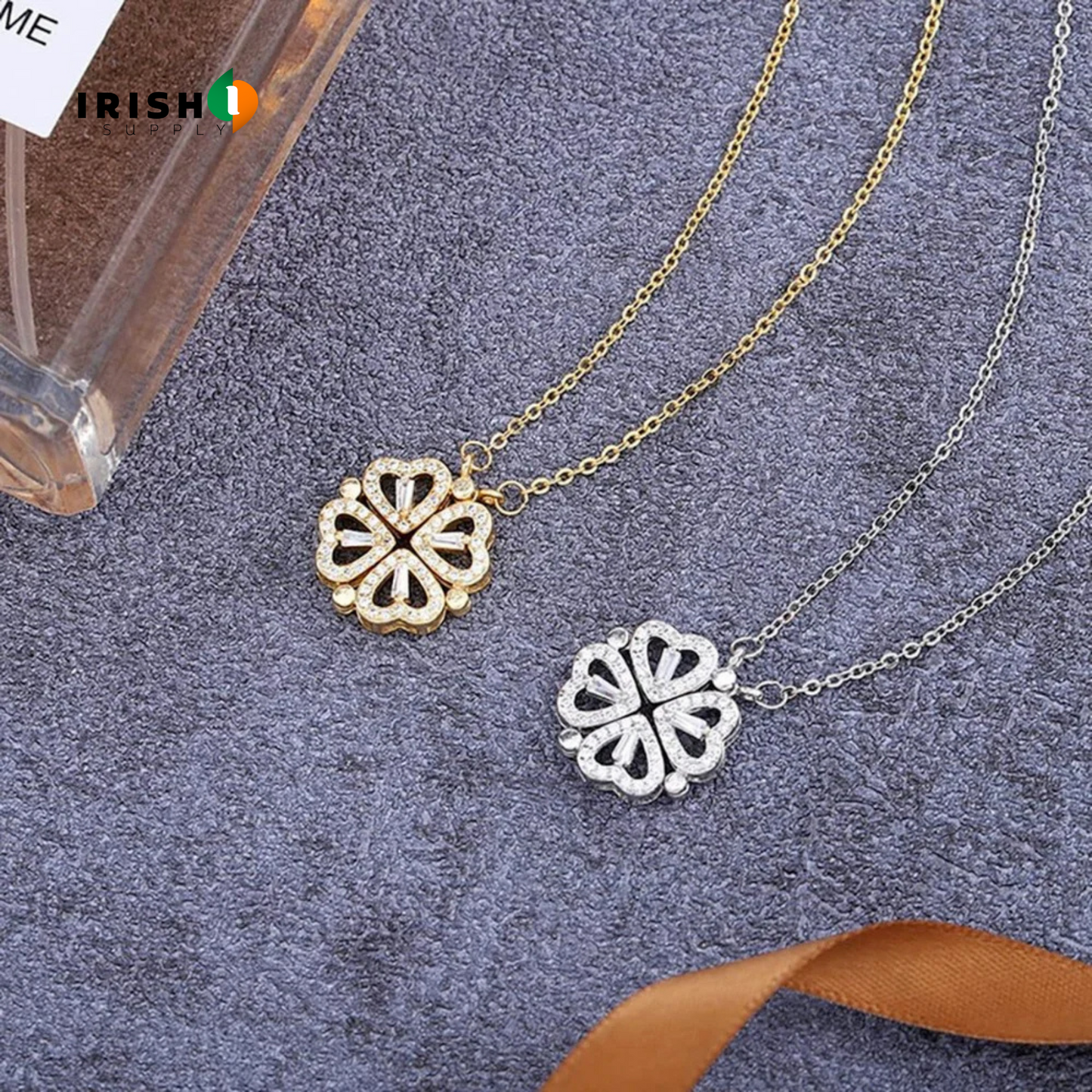 MAGNILOVE Magnetic Love Clover Necklace