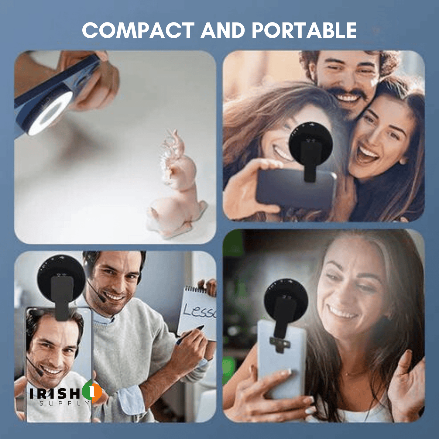 GLOWRING Magnetic Phone Light with Clip