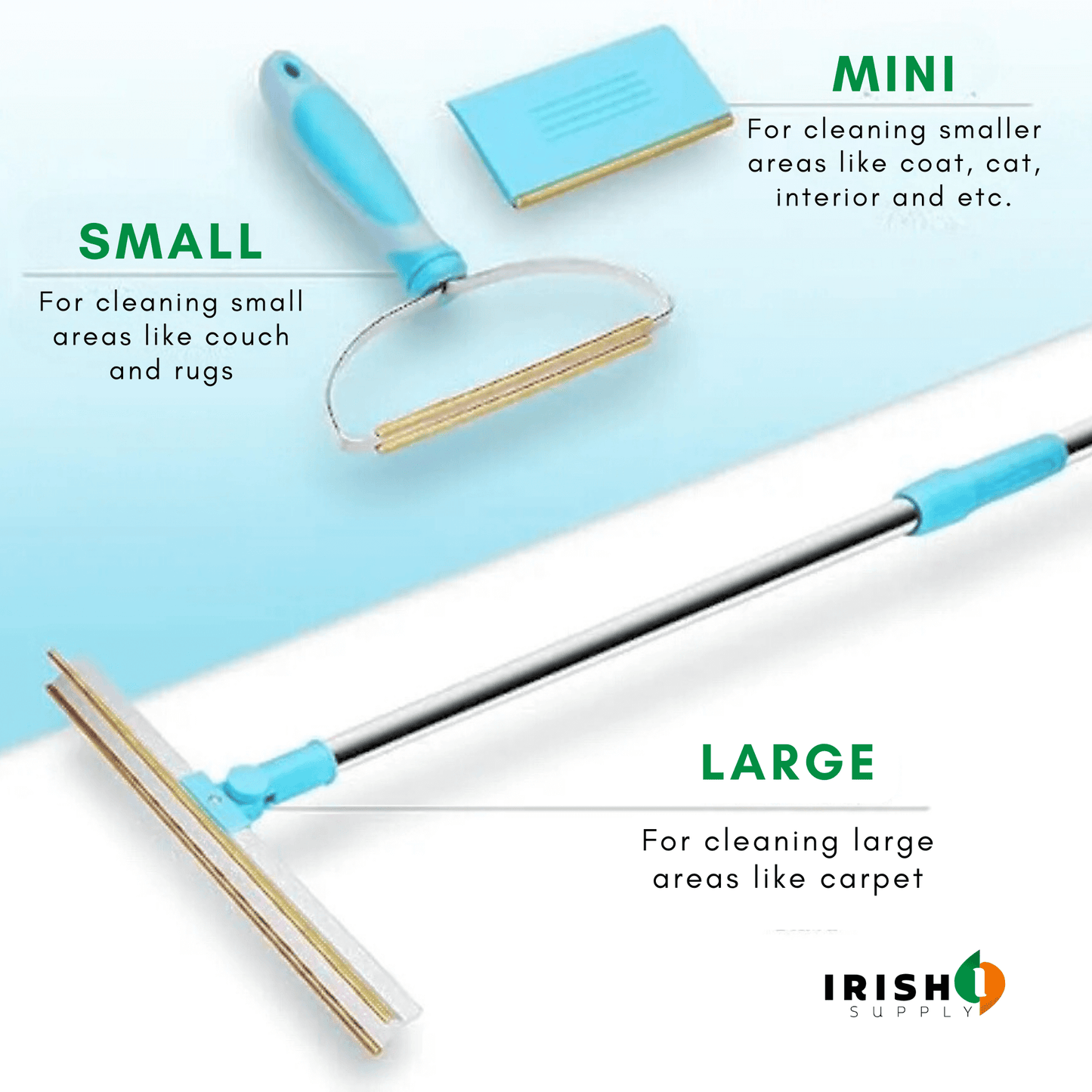 LINTMASTER Telescopic Long Handle Rug Lint Remover