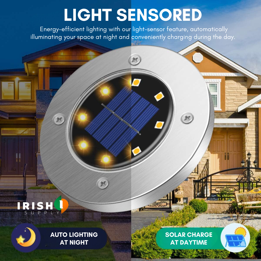 Irish Supply, GARDENLED Garden Lighting With Solar Cells