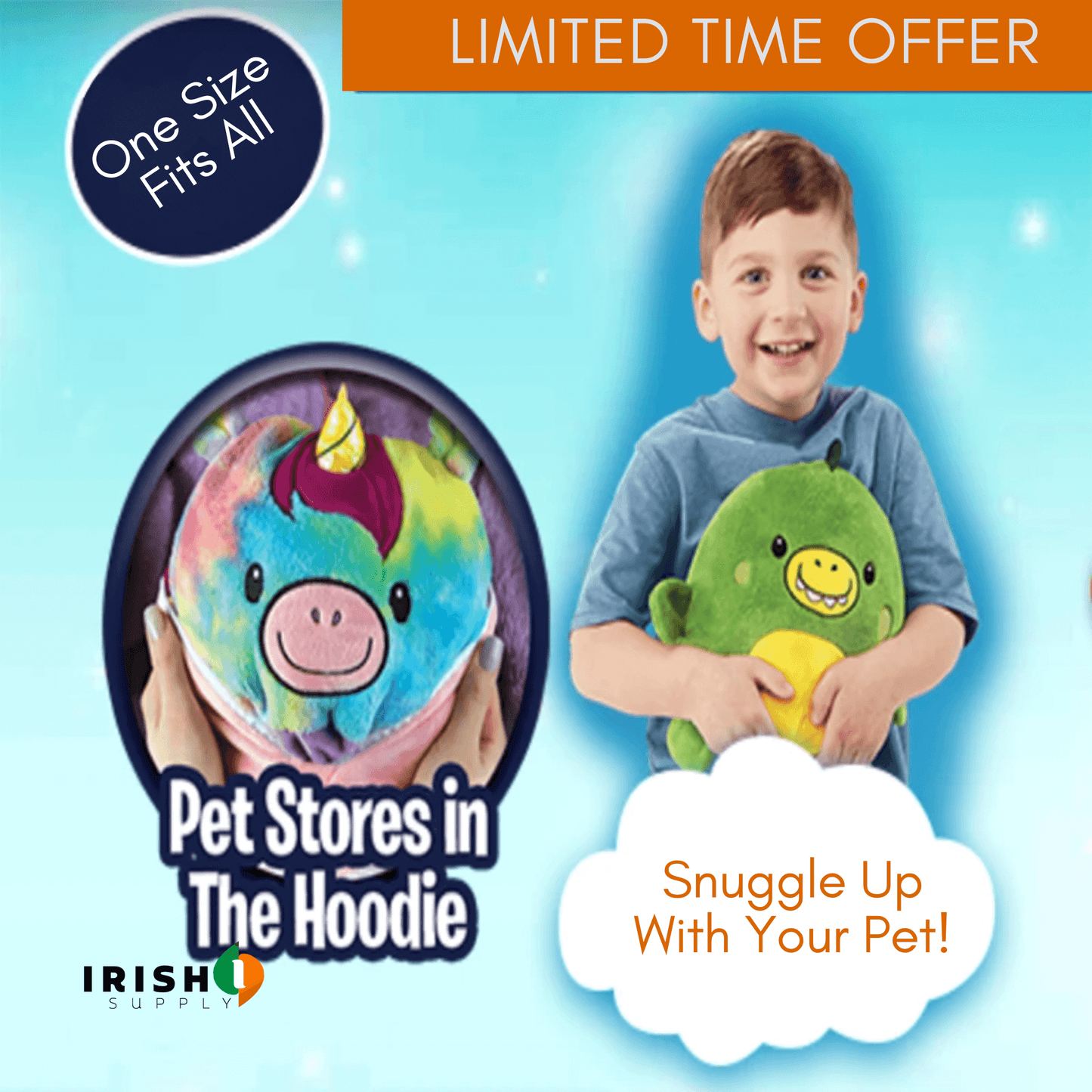 SNUGGLE Wearable Blanket with Built-In Cuddle