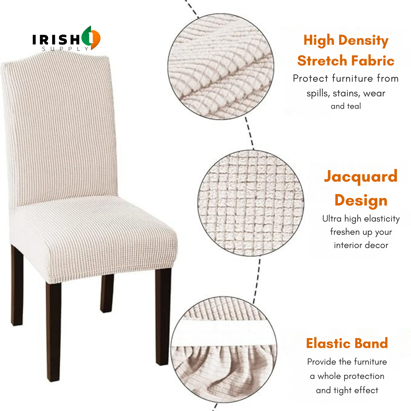 EVERFIT Soft Removable Chair Covers