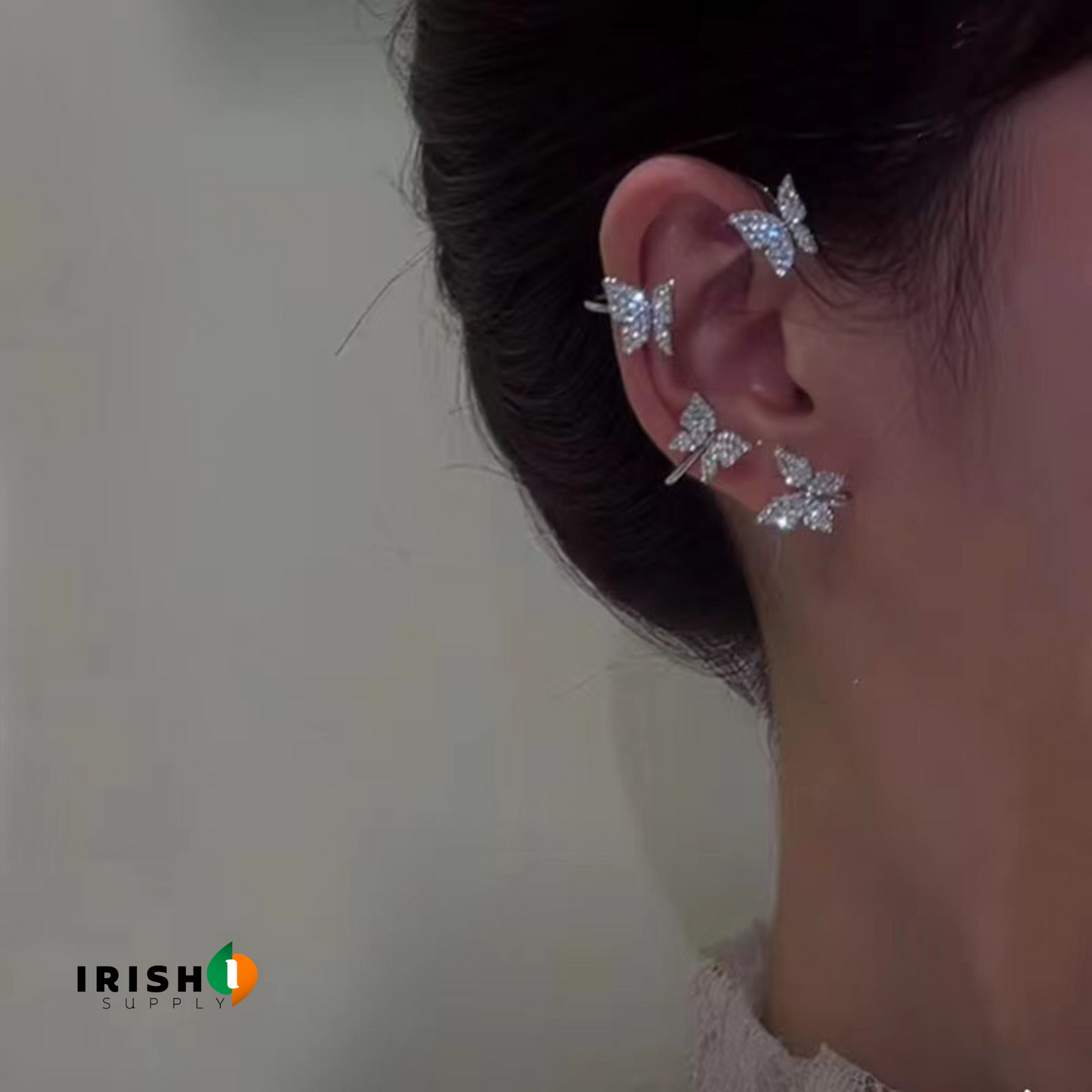 SHYNIQUE Elegant Butterfly Ear Cuff & Hook (1 pc)
