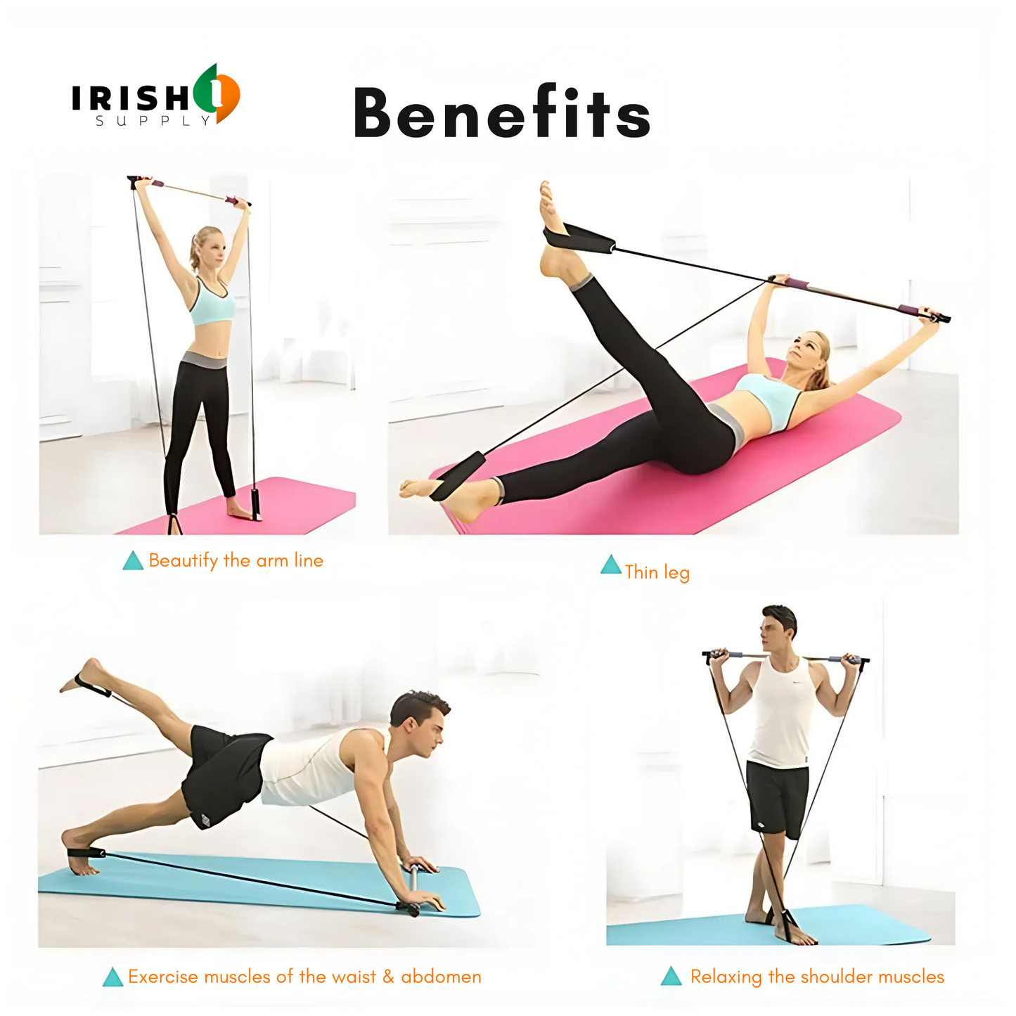 VERSAFIT Fitness Yoga Pilates Bar Stick