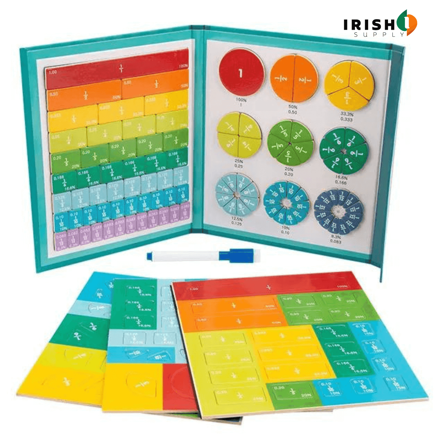 MATHWIZARDS Magnetic Arithmetic Fraction Learning Toy