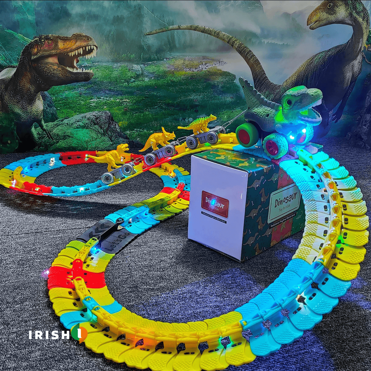 FLEXRACE Anti-Gravity Climbing Rail Car Set