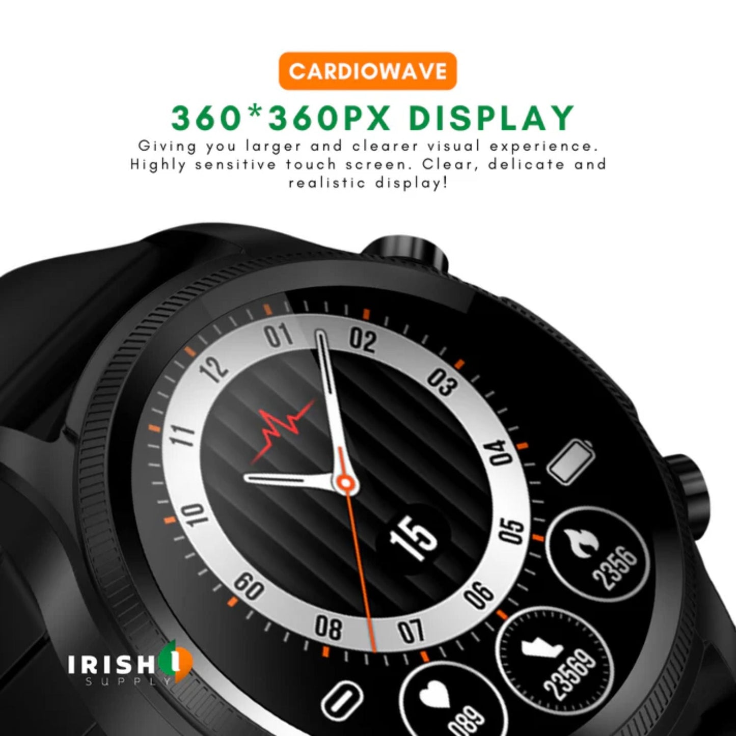 CARDIOWAVE Smartwatch Cardiac Wellness Tracker