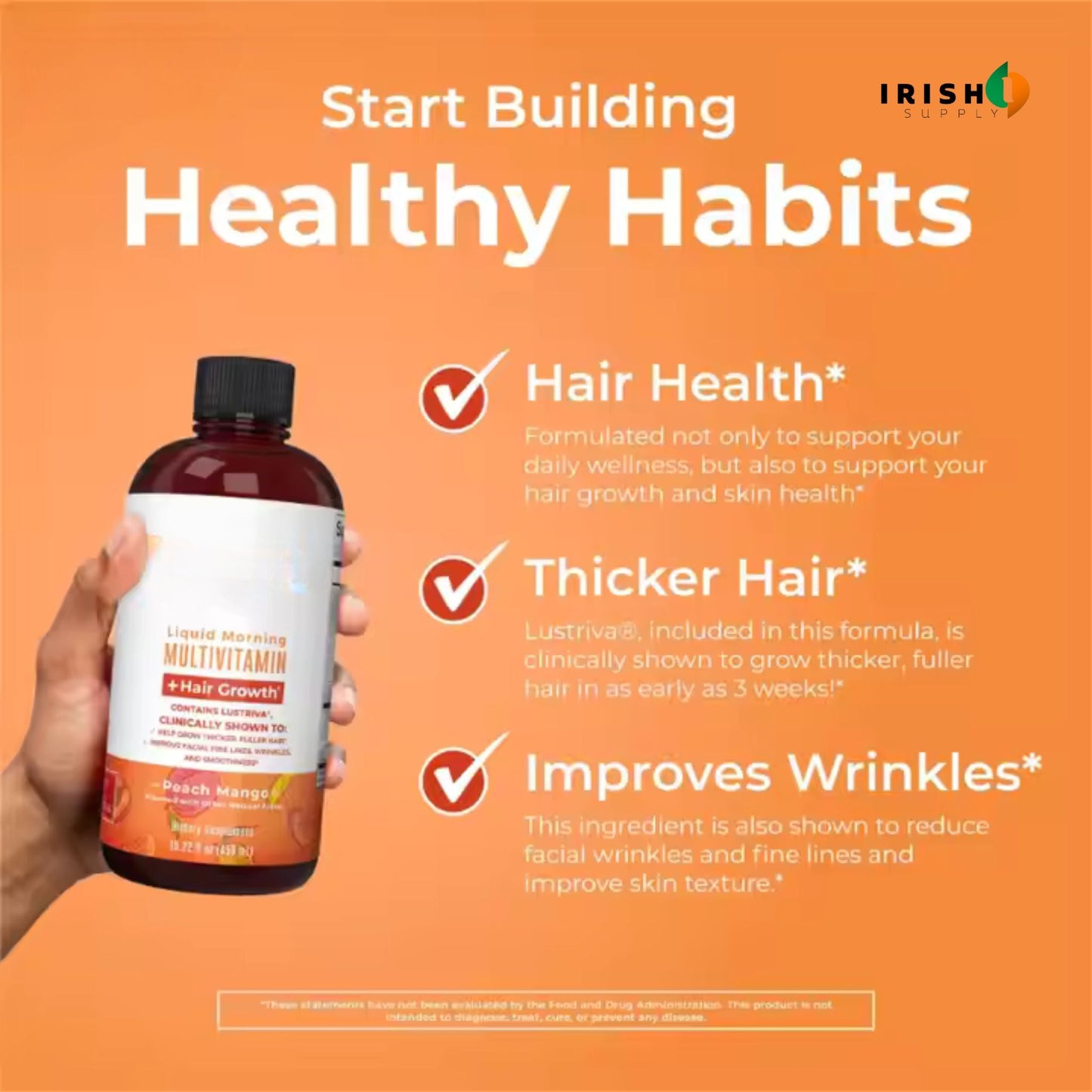 VITAGLOW Organic Hair Vitamin Supplement (450mL)