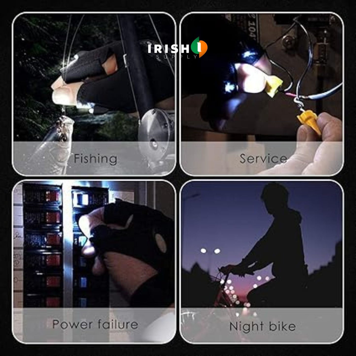 FINGERBEAM Premium LED Lights Waterproof Gloves