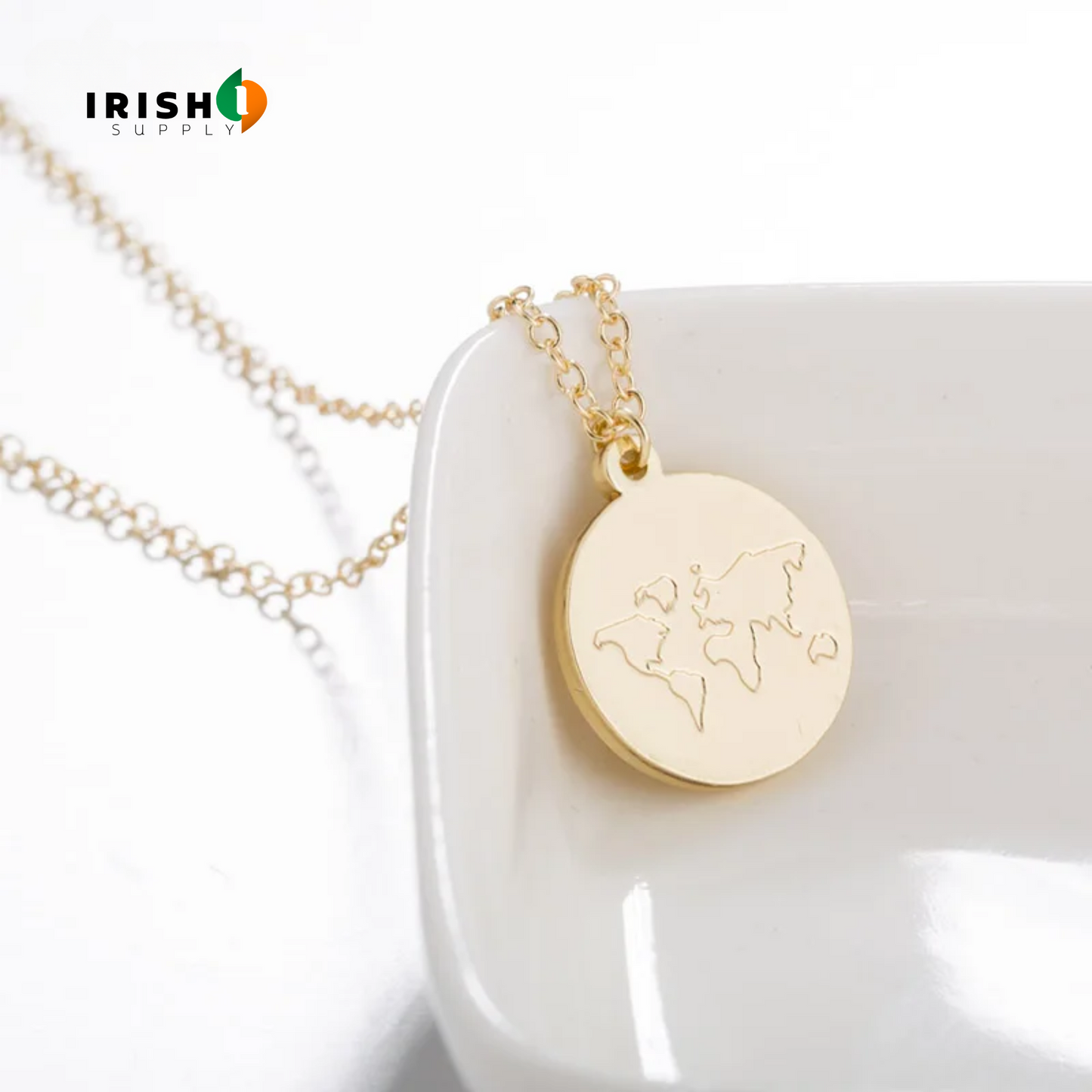 GLOBEA World Map Necklace