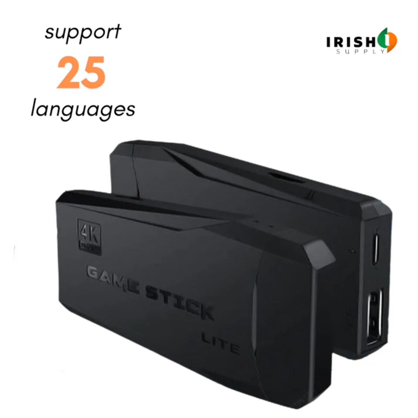 GAMEFLEX TV Games Stick 4K HD Video Game with Wireless Console
