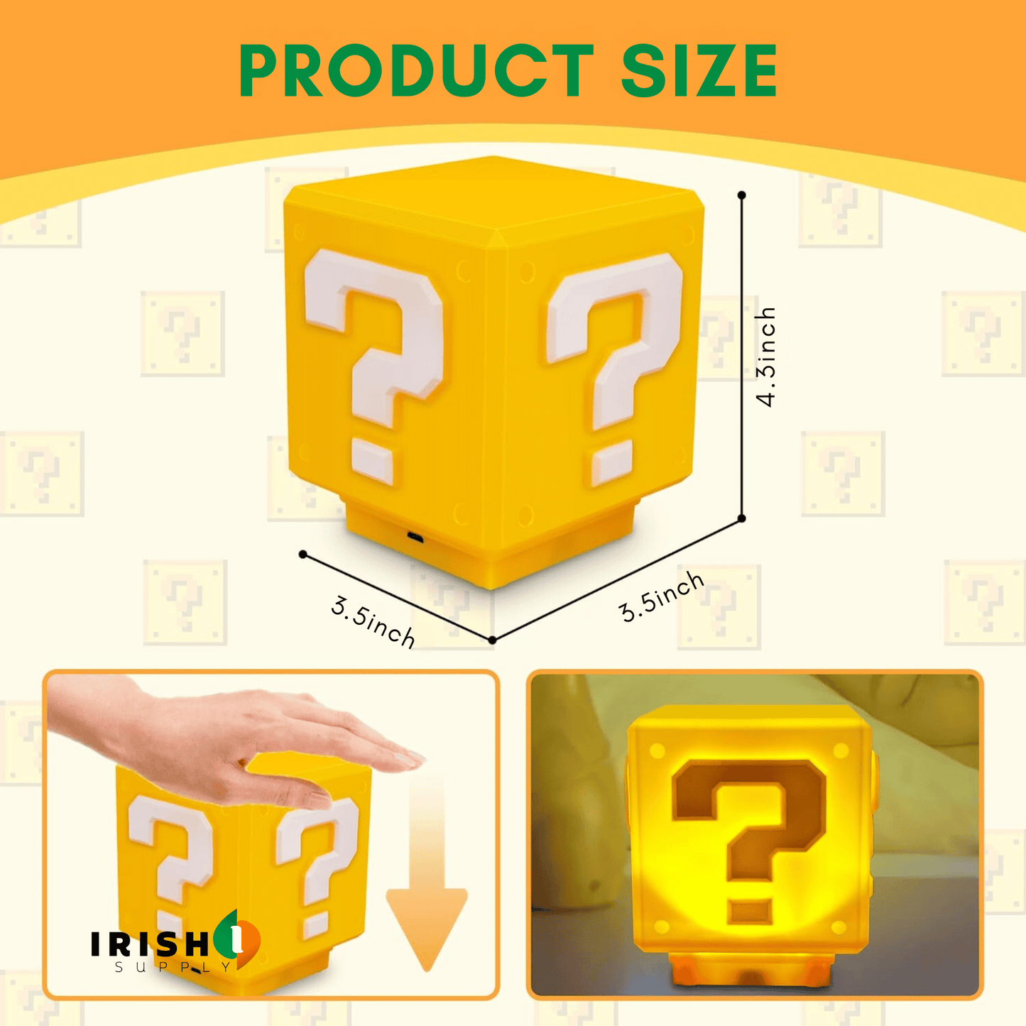 RETROLAMP Super Mario Question Block