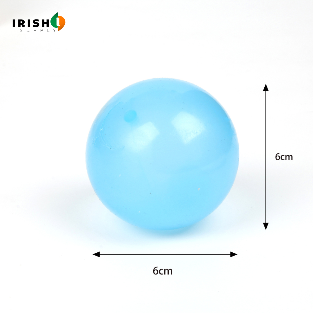 Irish Supply, GLOWSPLAT 2pcs Luminous Sticky Wall Balls