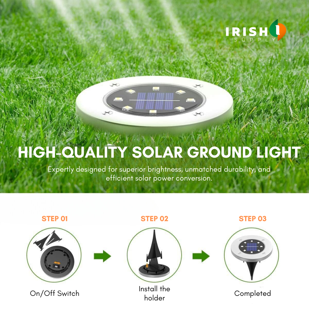 Irish Supply, GARDENLED Garden Lighting With Solar Cells