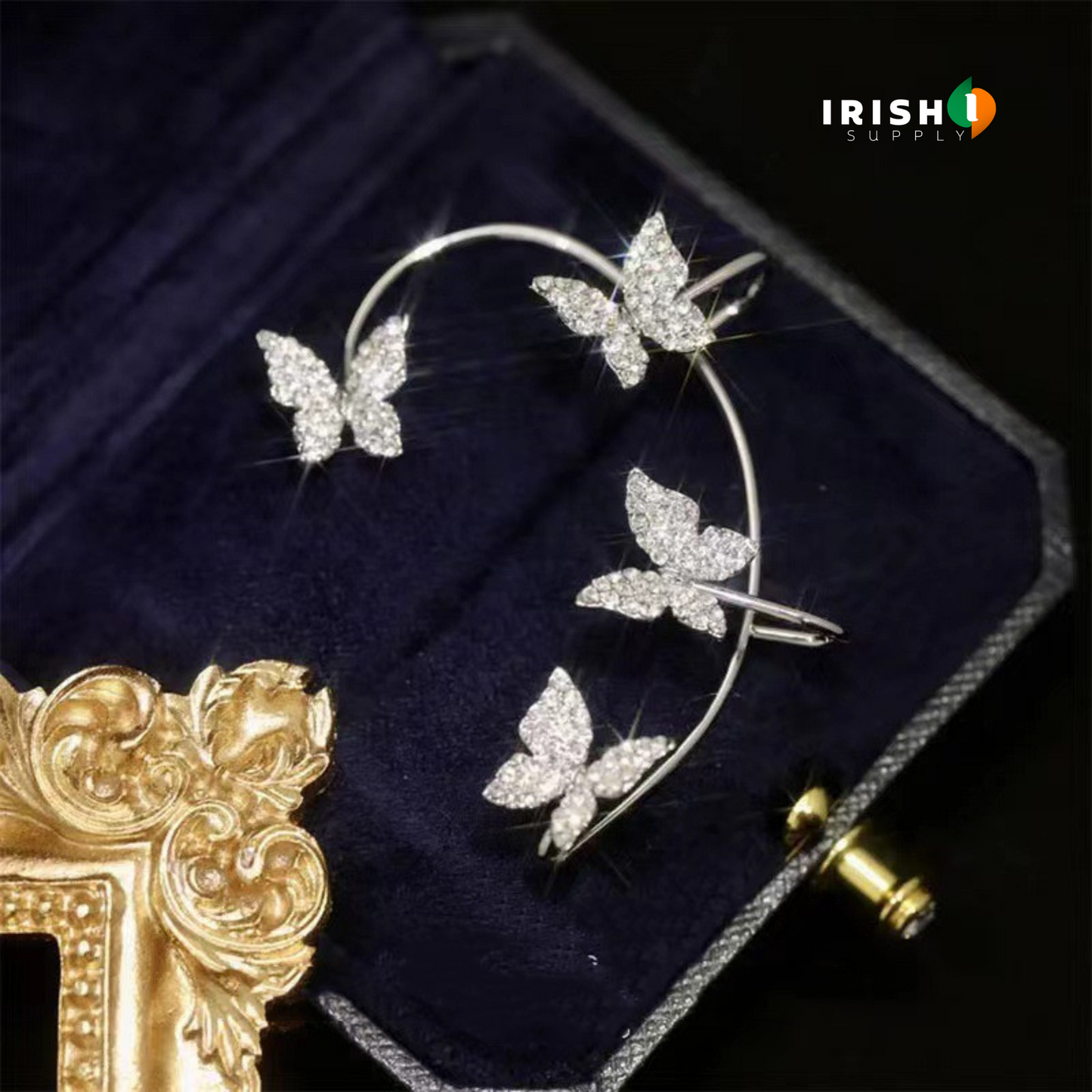 SHYNIQUE Elegant Butterfly Ear Cuff & Hook (1 pc)
