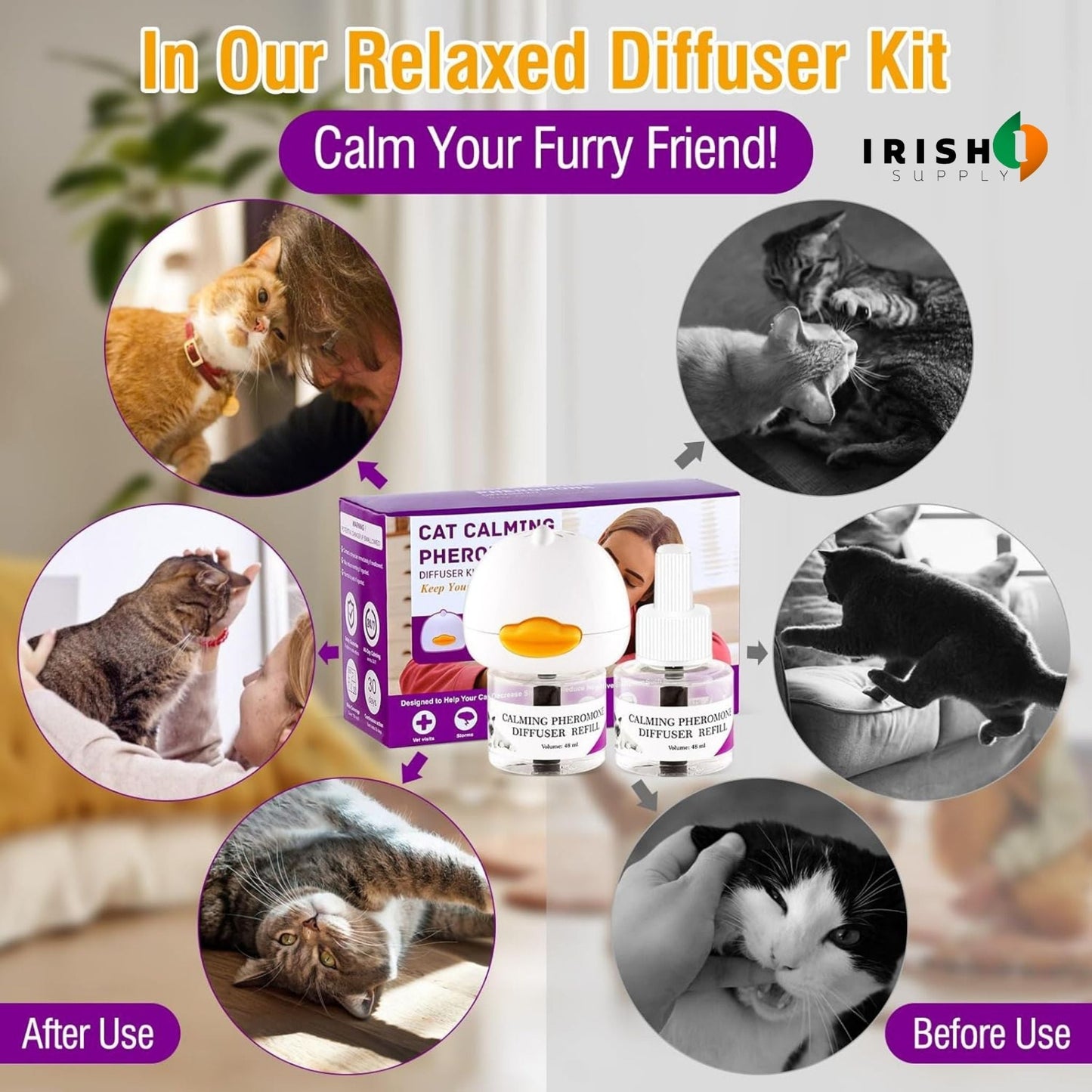 PURMIND Cat Calming Diffuser