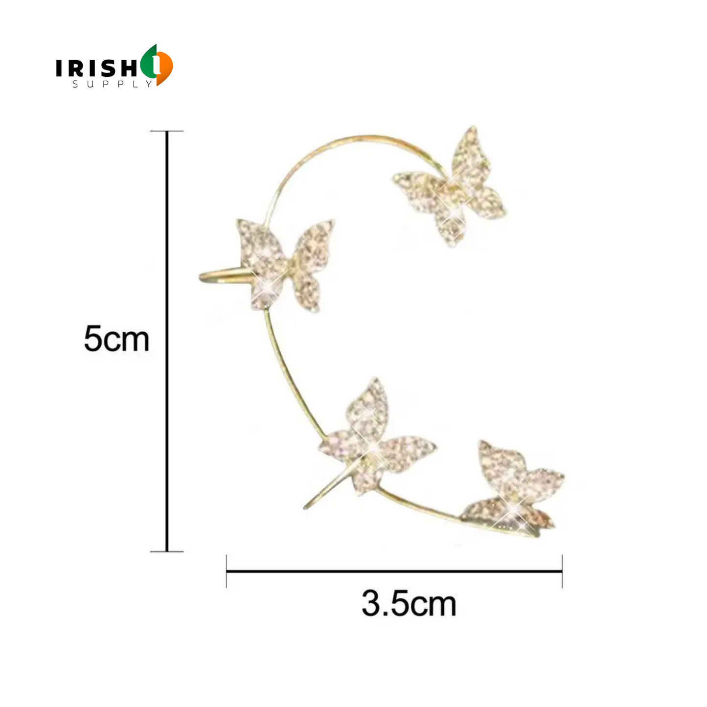 SHYNIQUE Elegant Butterfly Ear Cuff & Hook (1 pc)