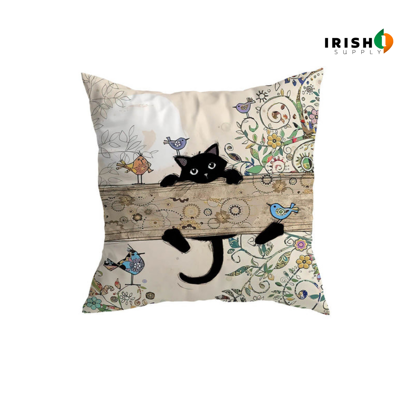 MEOWMODE Minimalist Cat Print Pillow Covers (45x45cm)