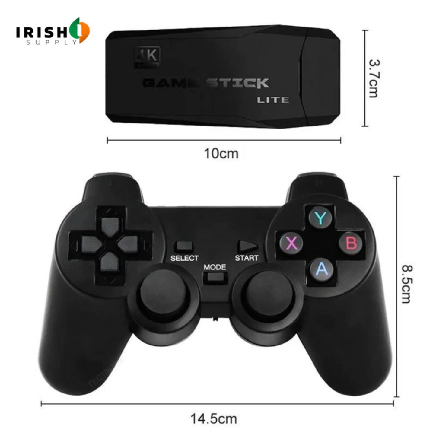 GAMEFLEX TV Games Stick 4K HD Video Game with Wireless Console