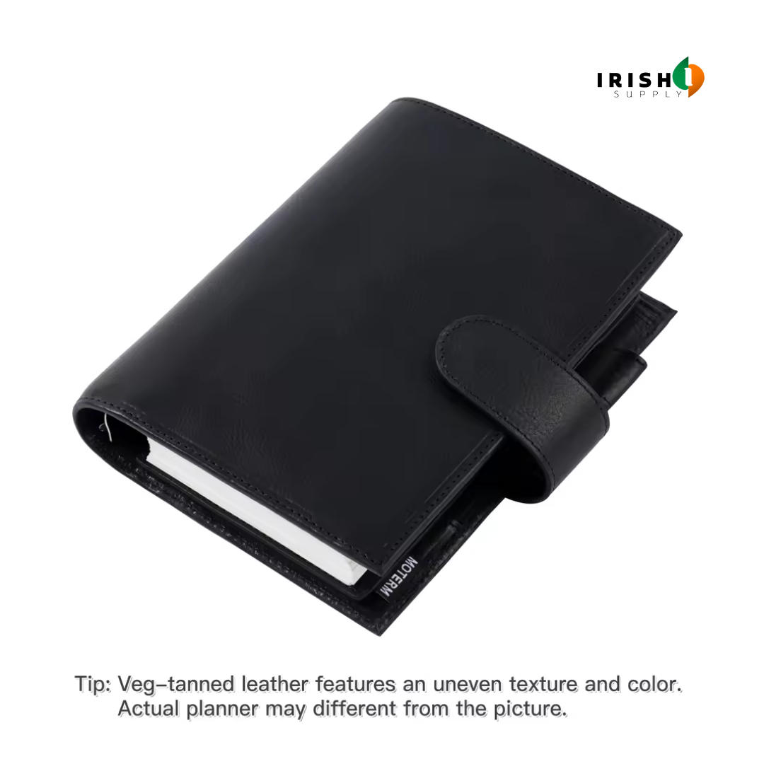 ORGANIX Leather Journey Sketchbook & Personal Ring Planner