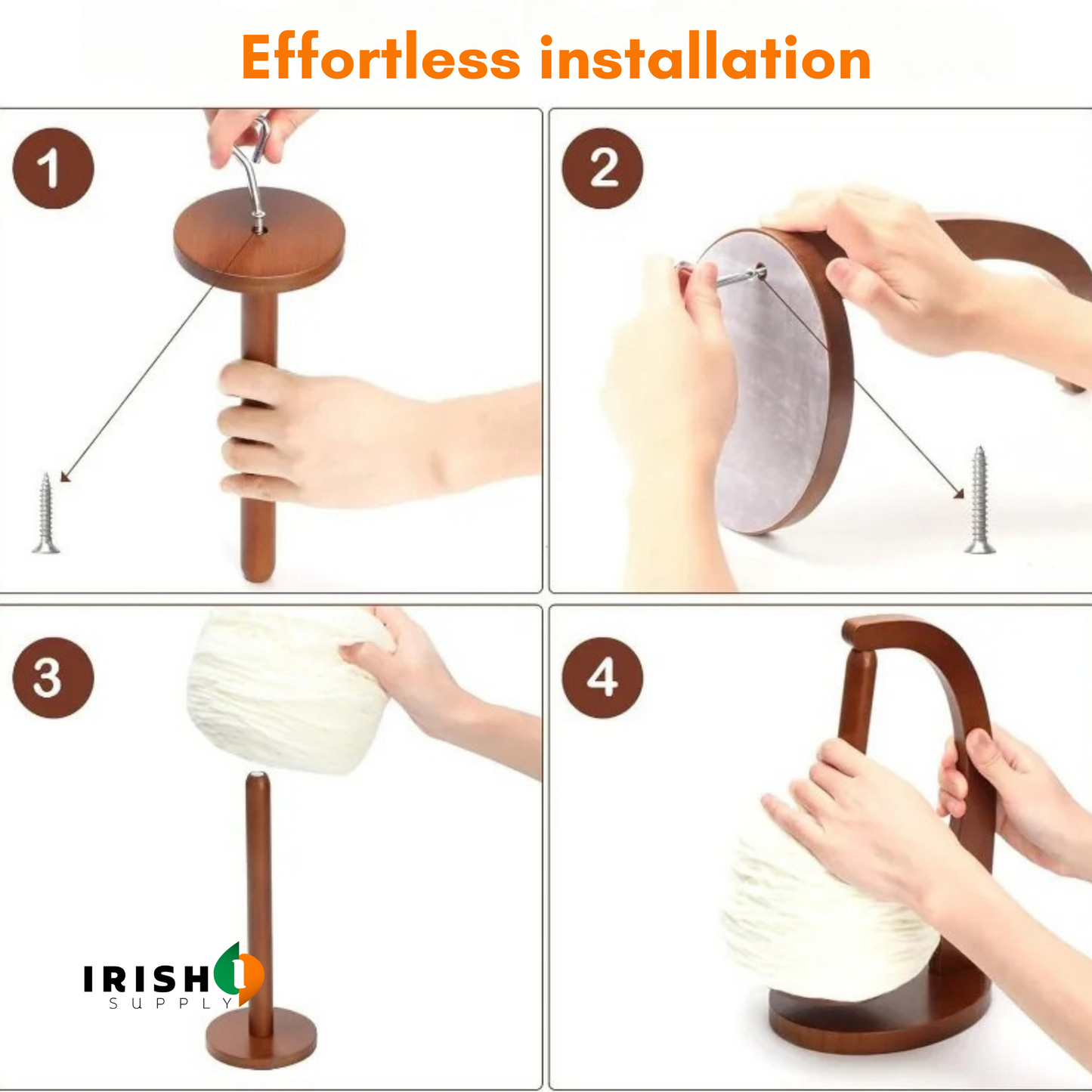 MAGNISPIN 360° Rotation Spinner Wooden Yarn Holder