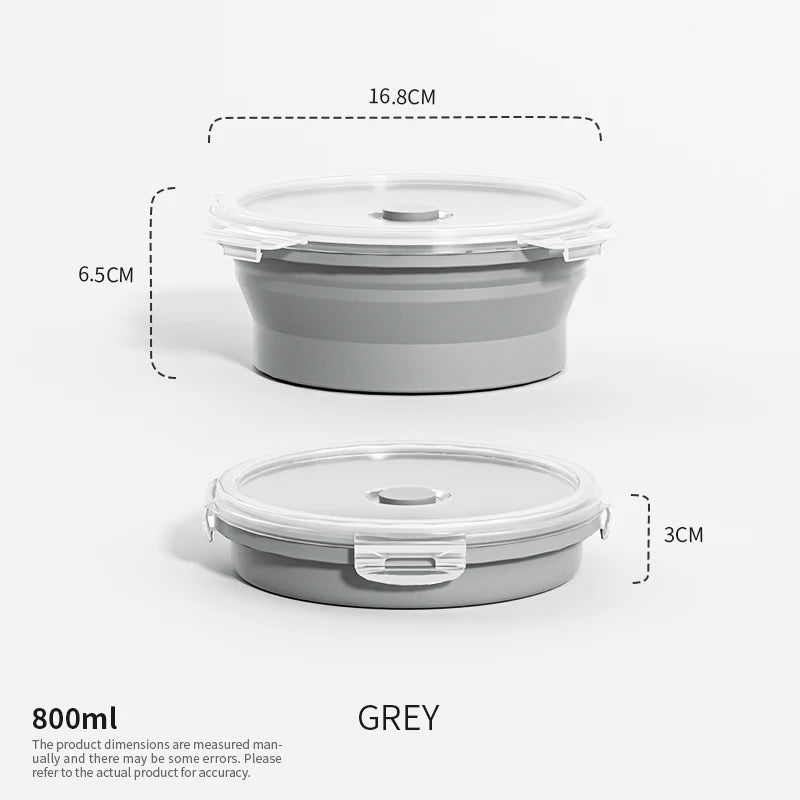 PACKEASE Collapsible Silicone Food Containers
