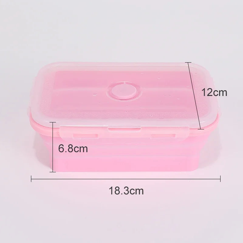 PACKEASE Collapsible Silicone Food Containers