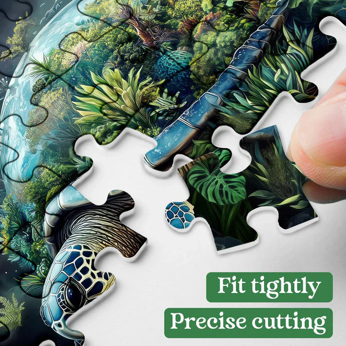 TERRATURTLE 1000 Pieces Earth Turtle Jigsaw Puzzle (50cm x 70cm)
