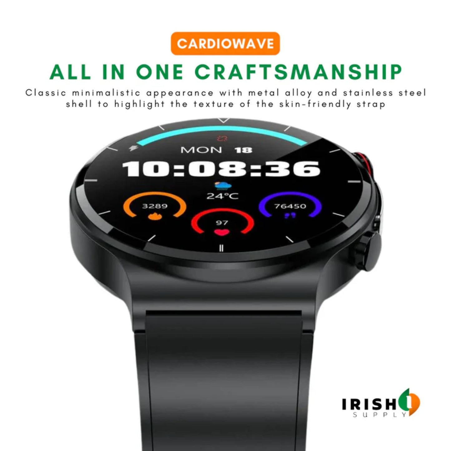 CARDIOWAVE Smartwatch Cardiac Wellness Tracker
