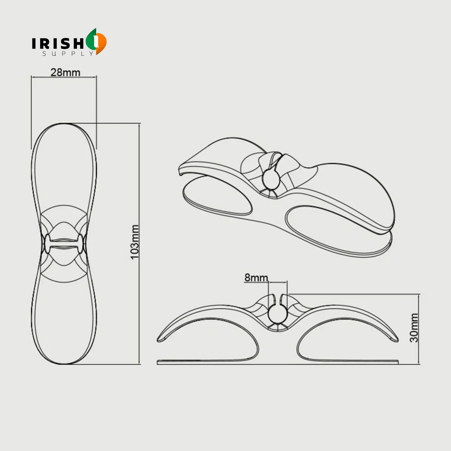 SNAPWRAP Silicone Cord Winder Holder